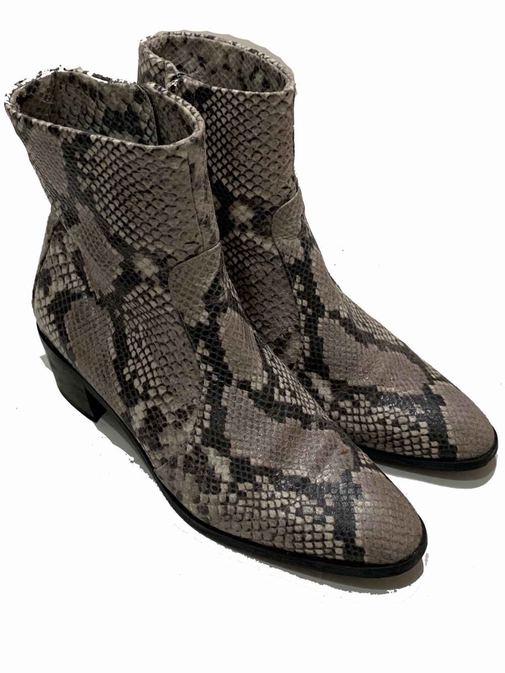 AERA Python-Effect Ankle Boots